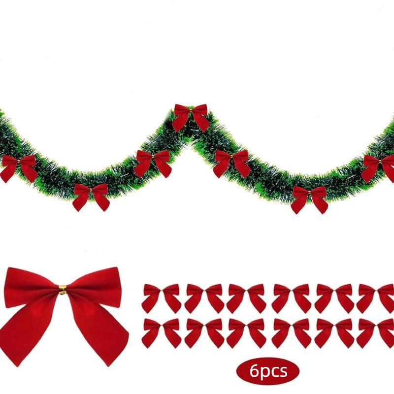 

1Pcs 2M Christmas Tree Tinsel Garland Christmas Decor For Home 2026 Metallic Twist Garland Xmas Ornament Year Party Decor