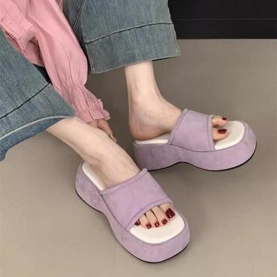 Chaussures Femme Pantoufles Femme Sandales d'Extérieur à Plateforme Été 2025 Chaussures Sandales Pantoufles Femme Sandales à Plateforme