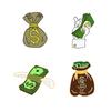 2-4pcs Creative Brooch Sets Punk Skeleton Animal Ghost Enamel Pins Cartoon Cats Earth Medical Money Badge Jewelry Gifts for Kids