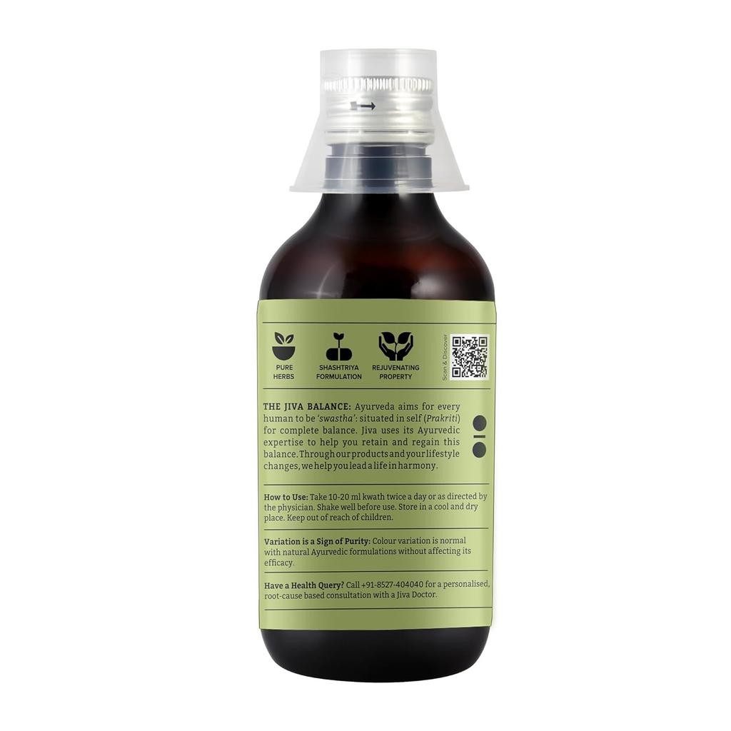 Jiva Punarnavadi Kwath Ayurvedic Herbal Liquid For Daily Detox Support And Digestive Balance Natural 200 Ml X Pack Of 2
