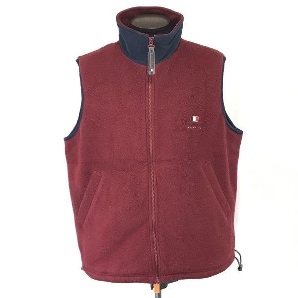 

USED/KENSHO ABE SPORTS Fleece Vest Zip Up Wine Red Size 5 L XL Japan