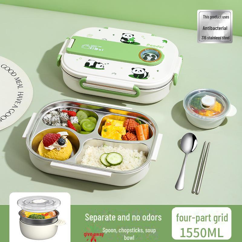 

«Детский изолированный ланч-бокс из нержавеющей стали марки 316 с отсеком для подноса»