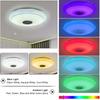 200W WiFi Modern RGB LED Ceiling Lights Home Lighting APP Bluetooth Music Light Bedroom Lamps Smart Dimmable Music Ceiling Lamp