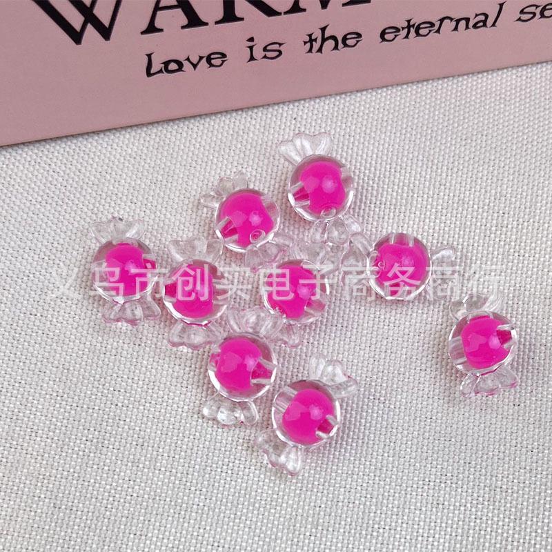 10mm Transparent Colored Candy Acrylic Beads for DIY Jewelry Making