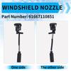 AM-1Coppia Nuovi Ugelli Spruzzatori Lavavetri Riscaldati Getto 61667110851 Per -BMW Serie 1 E81 E82 E87 X3 E83 X5 E53 Z4 E85 E86