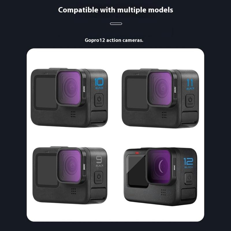 4 Piece/1Pc Filter For 13 12 11 10 Action Camera Multicoated Neutral Density Polarizer Lens Accessories
