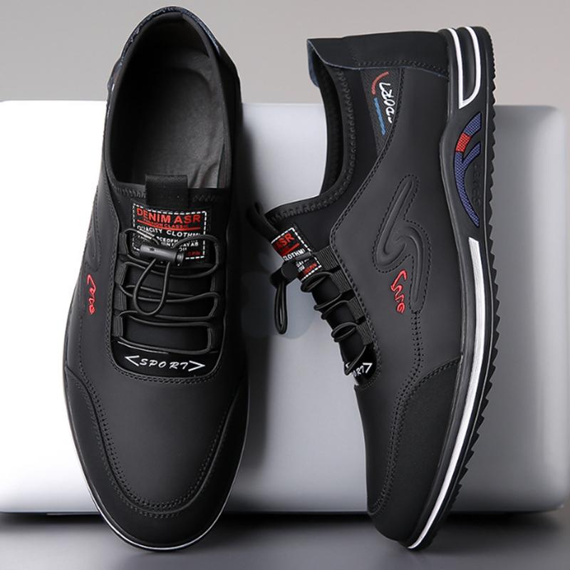 Mode Frühling Herren Laufschuhe Sneaker Leder Herren Freizeitschuhe Bequem Faul Slipper Herren Flats Neu Herren Sport Walking Schuhe
