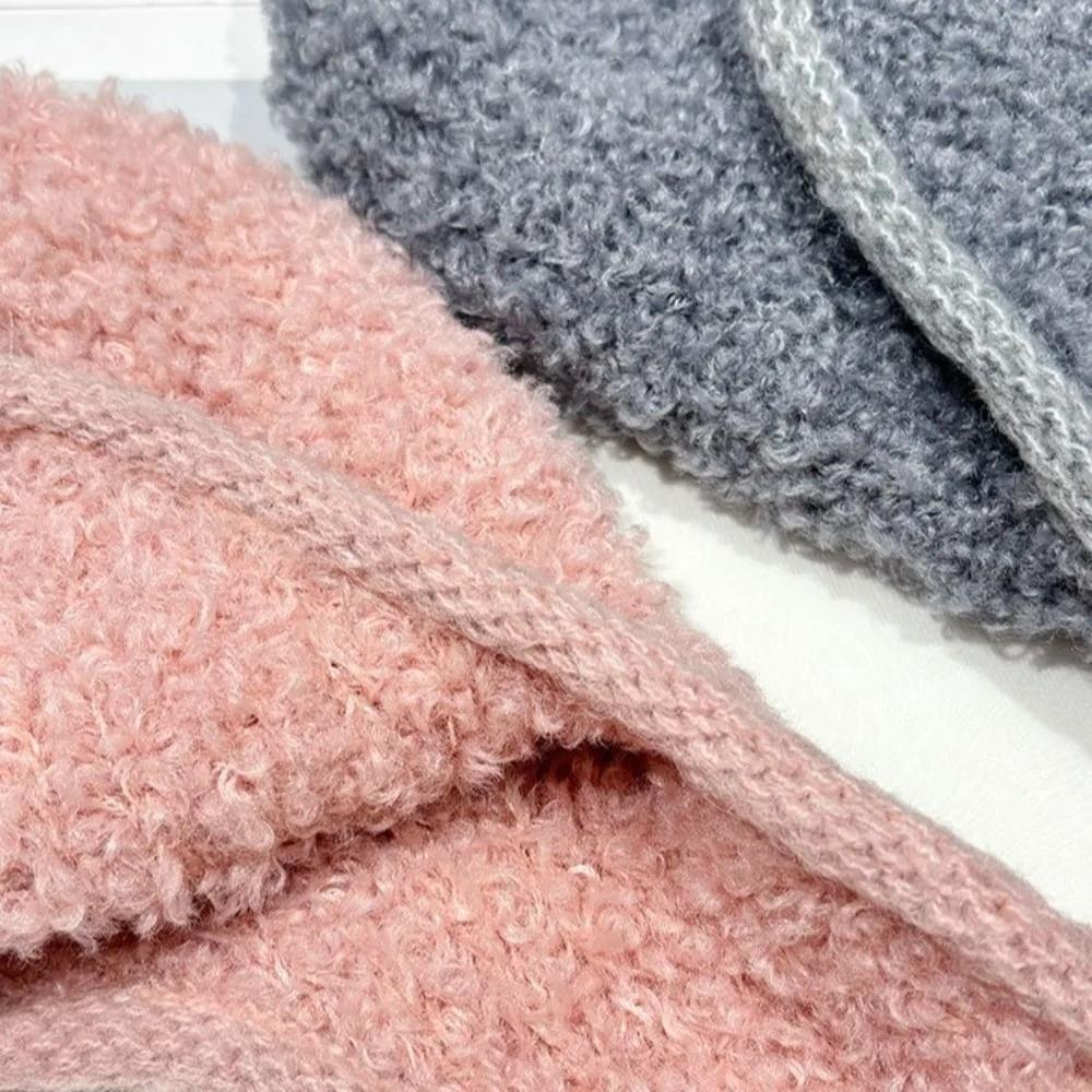 Warm Knitted Hat Plush Beanies Cap Cute Winter Hat
