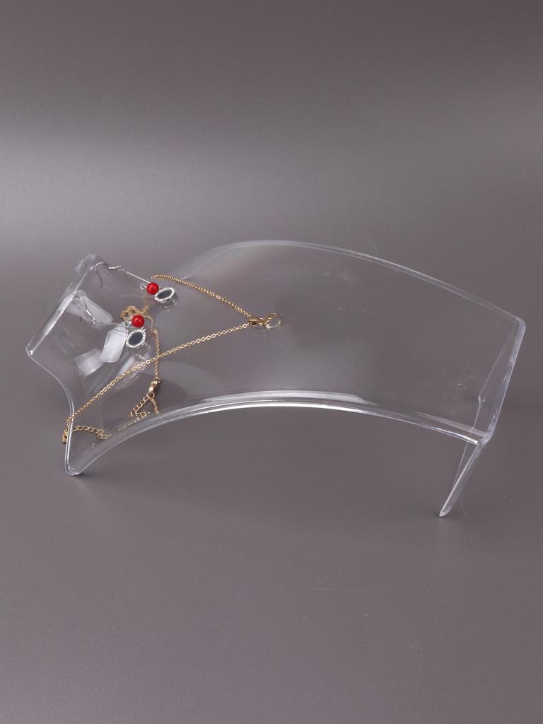 6PS Plastic Mannequin Necklace Display Bust Stand Holder Jewellry Mannequin Bust Rack for Necklaces Pendant Earrings Display