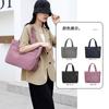 New Shoulder Bag Women's Bag Trendy Versatile Simple Trendy Large Capacity Portable Casual Nylon Bag