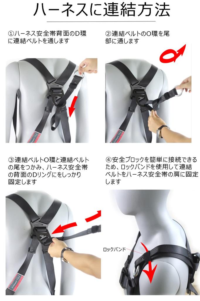 Ulmior Sicherheitsgurt Verbinden Sicherheit Vollgurt Verbinden Verbindungsblock Rolle Verbinden für Allgemeine Arbeiten im Set von 5 Gurt, Block, Gurt,