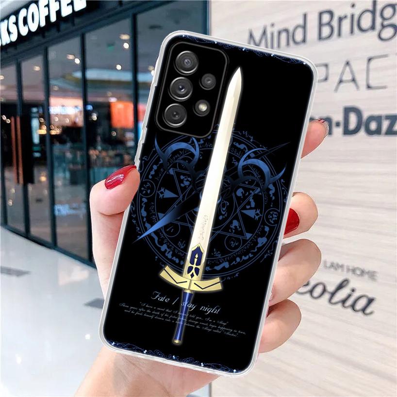 Fate Zero Stay Night Saber For Samsung Galaxy A15 A14 A13 A12 A55 A54 A53 A52 Phone Case A32 A35 A34 A33 A25 A24 A23 A22 A04S A0