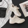 Autumn New College Style Small Women Thick-soled Mesh Breathable Casual Sneakers Women