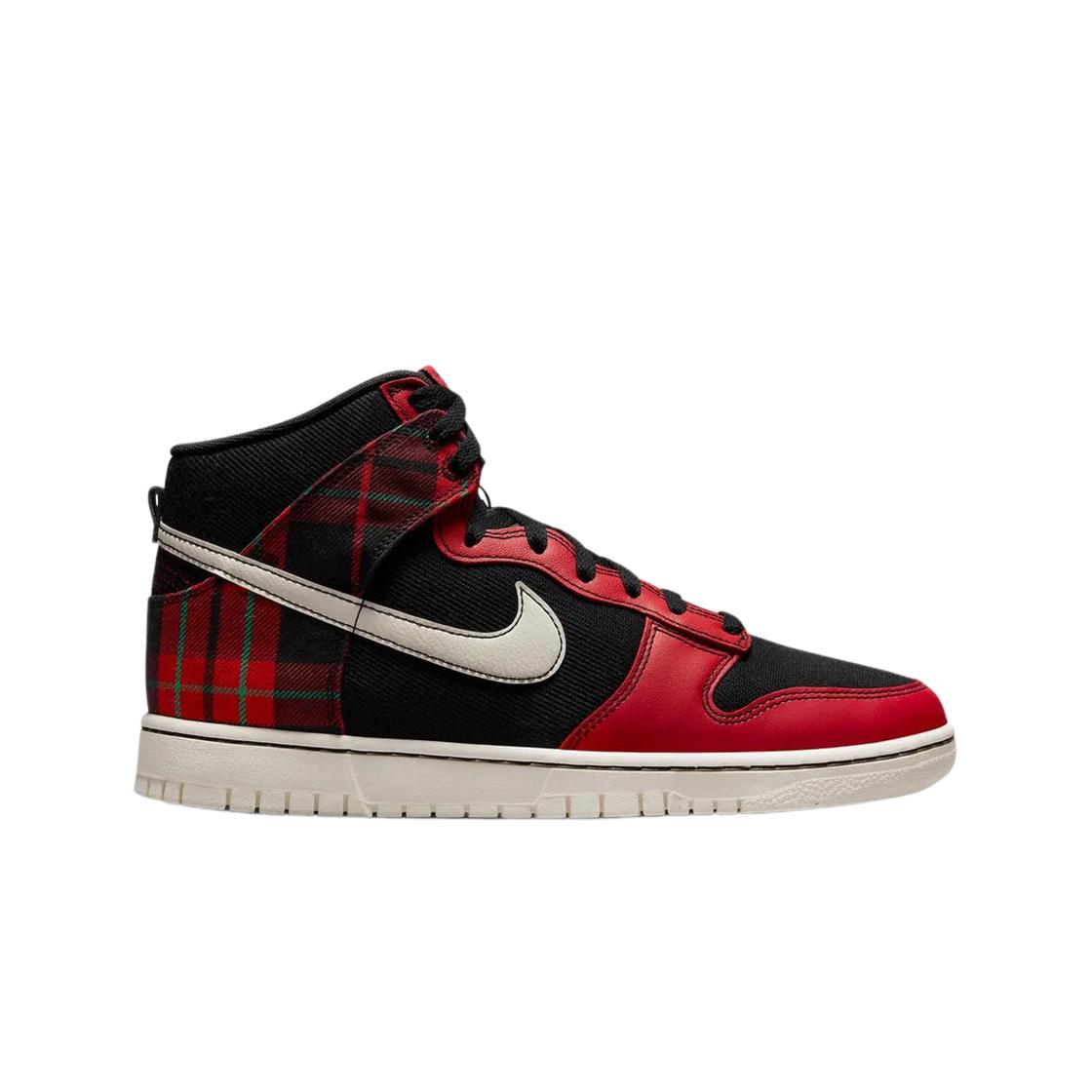 

Мужские кроссовки Nike Dunk High Black and University RED DV0826-001