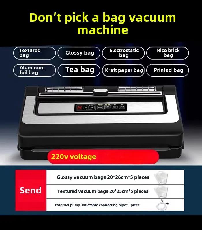 Household Vacuum Sealing Machine For Flat Bags Aluminum Foil Bags Dry And Wet Dual-use Sealing Machine Food Packaging Machine