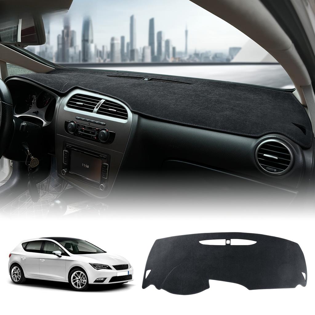 Für Seat Leon MK2 2005-2012 Auto Sonnenschutzmatte Samt Staubschutz Plüsch Sonnenschutz Armaturenbrett Abdeckung Matte Rutschfest Innenzubehör