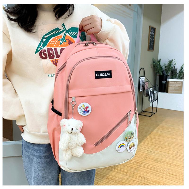 Schulranzen für Oberstufenschülerinnen und Mädchen, leichte, vielseitige Rucksäcke, große Kapazität, Campus-Büchertasche, trendige Mittelschülerinnen