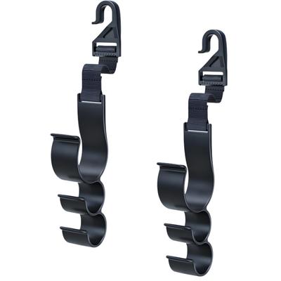 Adelphos Car Umbrella Holder 3 Hooks Adjustable Length (23-42cm) Headrest