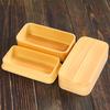 lunch dishwasher and microwave made of natural wood slightly imperfect Japanese-made box, safe, two-tiered, rectangular, (white wood), (white wood)
