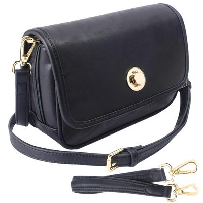 VEROMAN Made of Genuine Lightweight and Perfect for Perfect As a Gift Women's 2-Way Shoulder/Handbag, Leather, Long-Lasting Use, (Black)