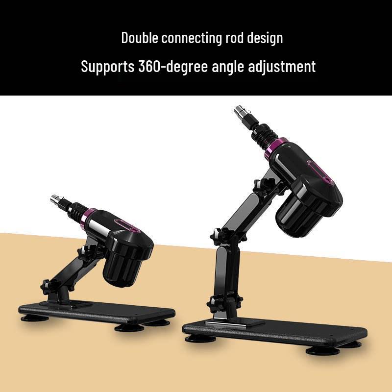 Compact Automatic Telescopic Pile Driver for All Genders - Realistic Three-Hole Phallus SM Device