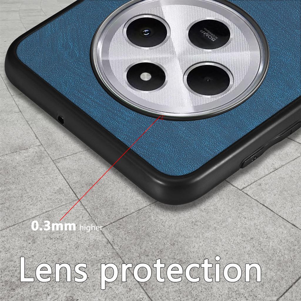 Retro Back Case For Xiaomi Redmi 14C 4G/14R 5G/Poco C75 4G Leather+TPU Shockproof Protective Phone Cover