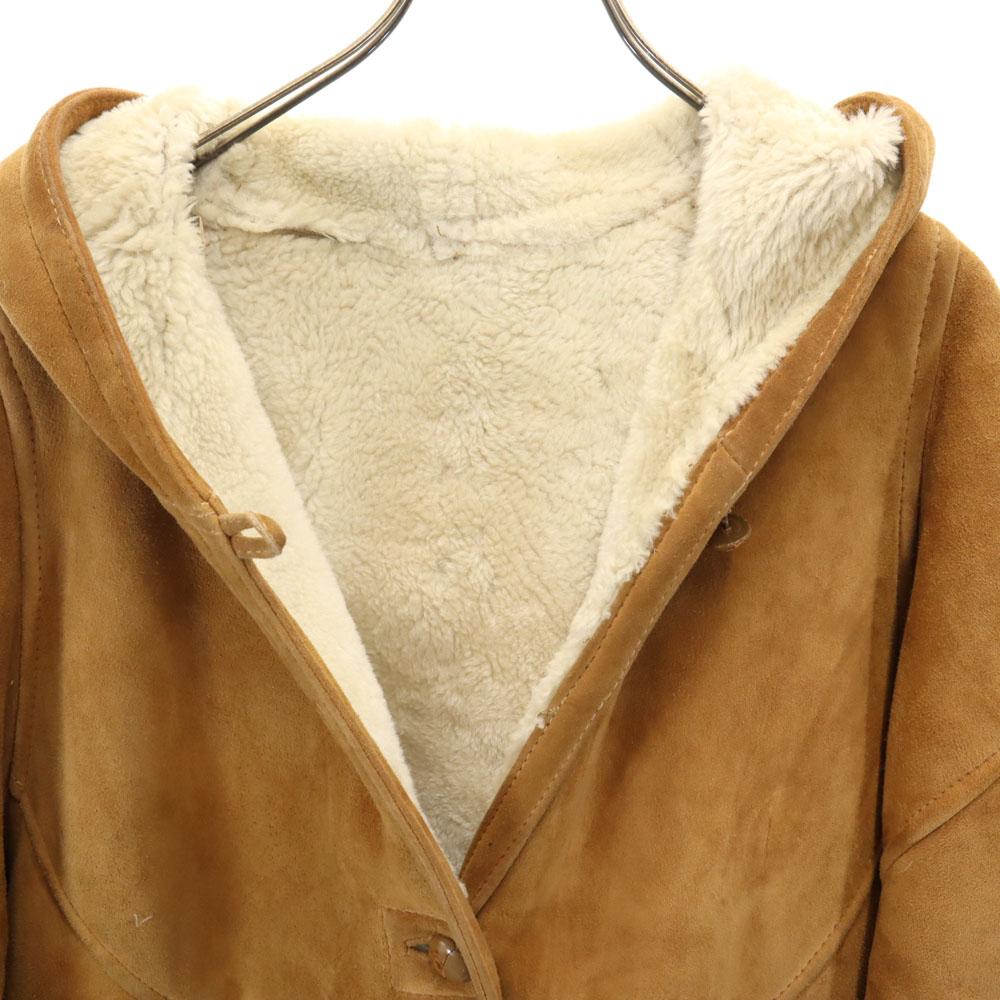 Shearling 80er Vintage Mouton Mantel 46 Braun Damen Gebraucht