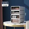 Multi-Layer Stackable Plastic Desktop Organizer for Home or Office