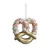 Christmas Hanging Decoration Glittery Angel Santa Claus Ornament Lightweight Xmas Decoration with Hanging Loop for Christmas Tree Door Mantel Decor