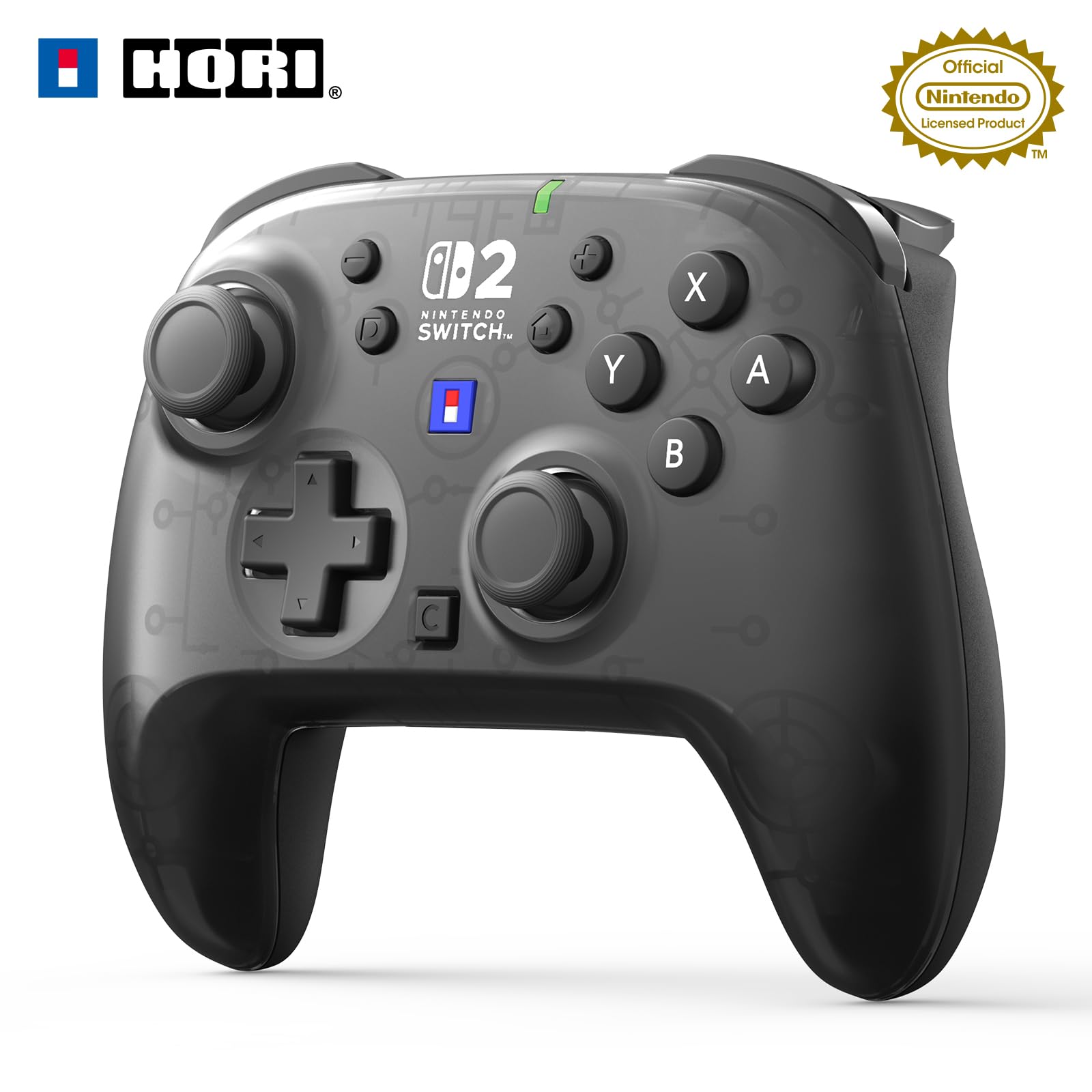 

Nintendo Licensed Wireless Horipad TURBO for Nintendo Mist Black with both Switch 2 and with Rapid Fire and Rapid Fire Hold Functions Switch™ 2,