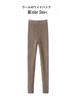 Women's Slim-Fit Thermal Knit Leggings - Solid Color, Thick, Lightweight, Cold-Resistant for Autumn/Winter Casual Wear.
