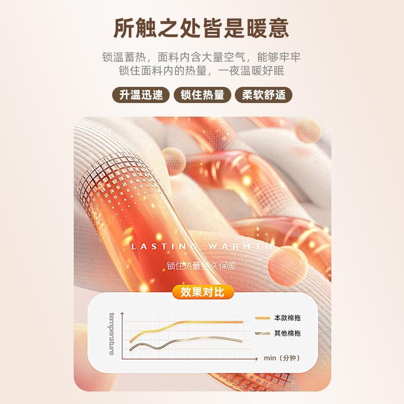 Cixi cotton slippers women's new bag heel warm velvet non-slip indoor home thick bottom fashion winter slippers men