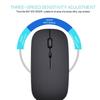 Wireless Rechargeable Mouse for Laptop Computer PC Slim Mini Noiseless Cordless Mouse 2.4G Mice for Home/Office