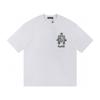 W389 CHROME HEARTS 2026 Summer New High Quality Cotton Round Neck Loose Large Size T-shirt Couple T-shirt