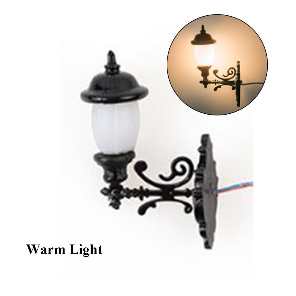 3V White/Warm Light Model ABS Metal Material Garden Yard Led Light New Dollhouse Wall Lamp