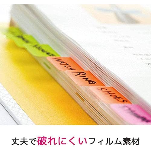 Post-it Film Samolepící bločky Super odolné Tlusté Růžové Zelené Oranžové 40 x 18 mm 10 listů x 3 podložky 686S-2