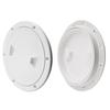 White ABS Round Deck Inspection Cover Access Hatch Cover For Marine Boat RV Yacht Screw Out Deck Inspection Plate 4/6/8 Inch