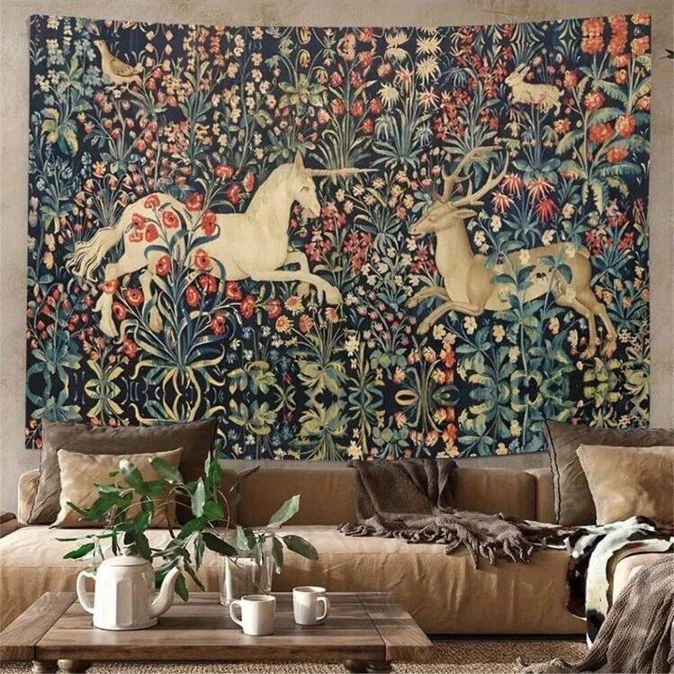Tapestry poster background medieval renaissance 75x100