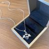 Light Luxury Zircon Full Diamond Choker Necklace Titanium Steel Versatile Minimalist Accessories for Women