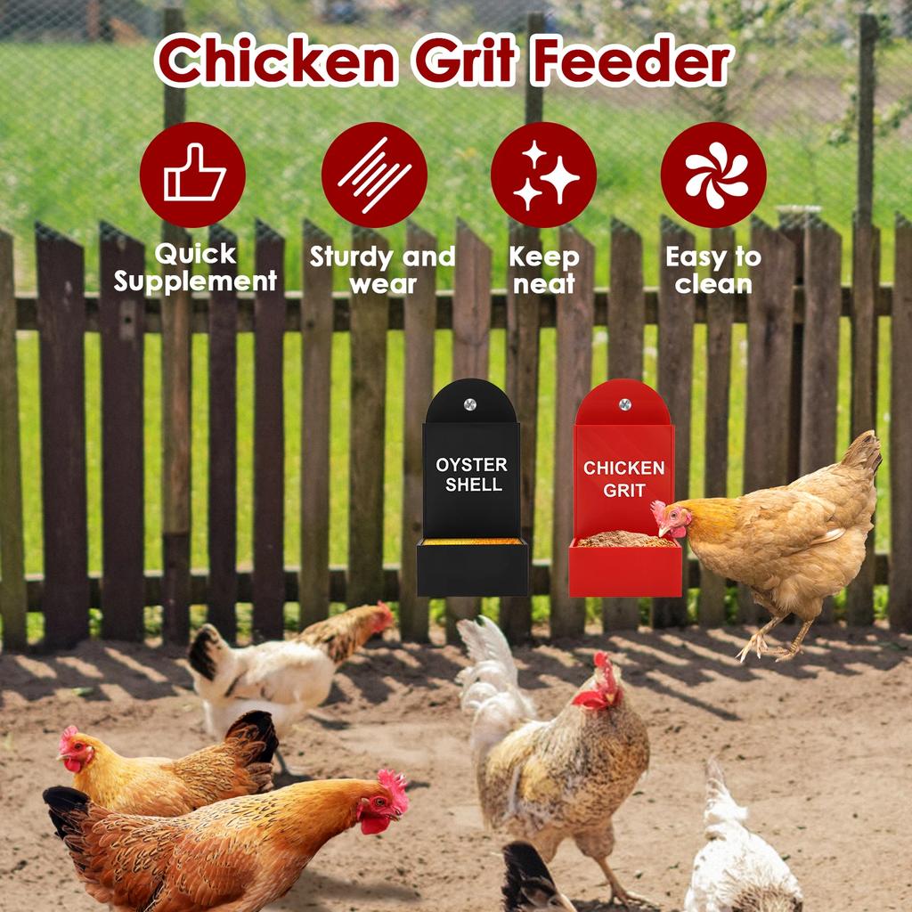 2Pcs Hen Feeder Automatic Feeders for Chickens Pigeon Duck Goose Chicken Accesaries Outdoor Farm Animal Poultry Feeding Supplies