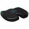 Seat Cushion Solid Color Black 47 X 36.5 X 8 Cm Viscoelastic Foam