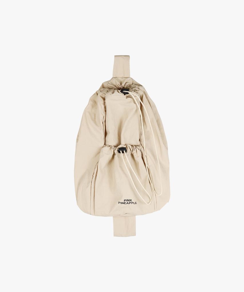 Pink Pineapple String Backpack_Ivory