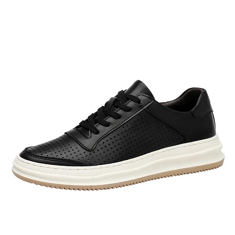 Summer Breathable Men Oxford Shoes Man Cowhide British Fashionable Simple Men's Casual Mens Shoes Shoes for Men