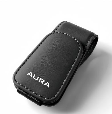 מחזיק משקפי שמש למכוניות עם התאמת AURA ל-Nissan Note Aura G G וכולל קליפס עור למשקפי שמש עבור כרטיסים וקל ל