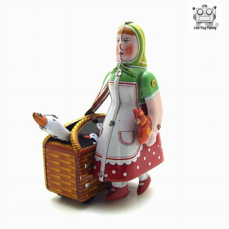 Retro MS458 Human-Powered Tricycle Toy - Personalized Tinplate Craft Gift