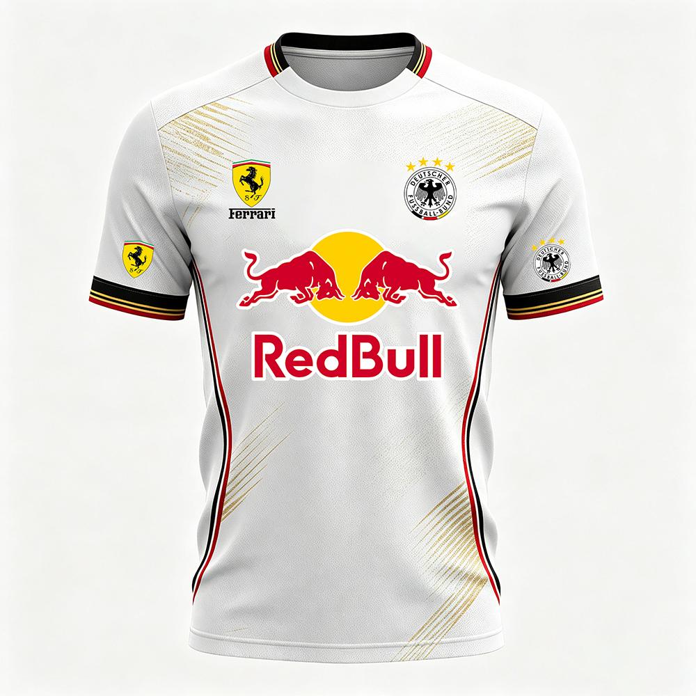 3DTX 2026 Summer New Red Bull Racing Suit X Germany Football Team Uniform XS