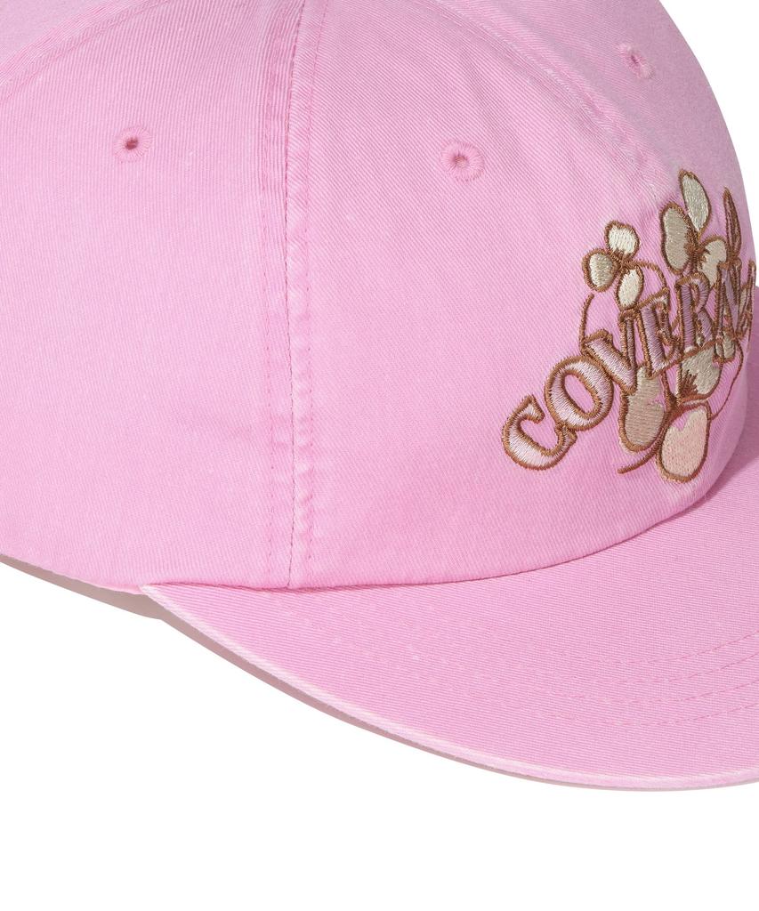 COVERNAT Clover Washed Cap Pink