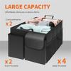NEW-1 PCS Trunk Organizer For Car Large-Capacity Car Organizer, Foldable Trunk Organizer Polyester For Suvs & Sedans,Gray