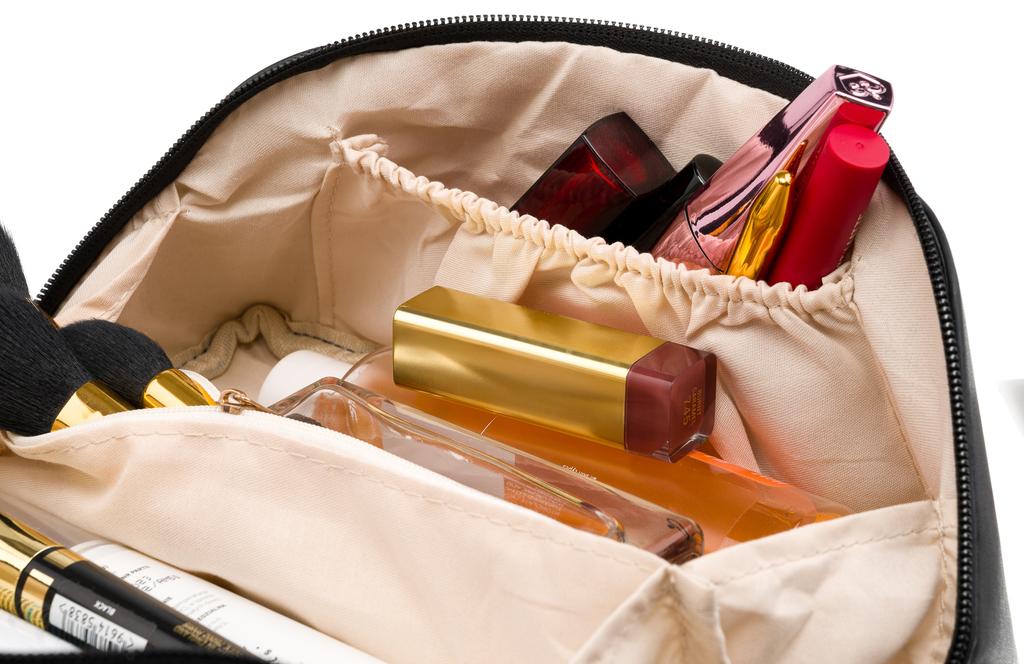 Large, travel cosmetic bag for women made of eco-leather - Peterson