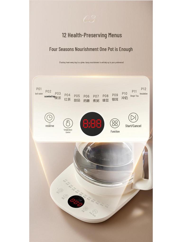 Little Bear 2025 Electric Stew & Boil Teapot Kettle – Compact All-in-One Tea Maker